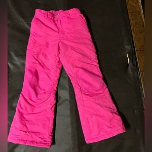 Faded Glory thermal snow pants L 10/12 Hot Pink 100% Polyester
